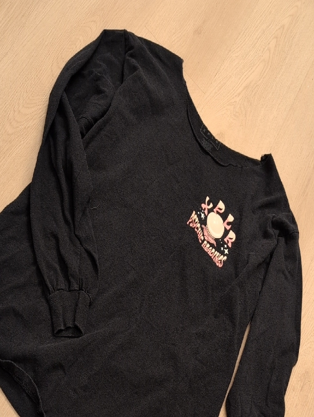 Xplr L Psychic Readings Sam Colby Zumiez Black Skeleton Long Sleeve Cut Neck